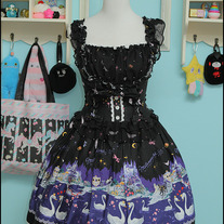 Swan Lake Frill JSK スワンレイクフリルジャンパースカート