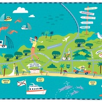 Amelia Island Illustration