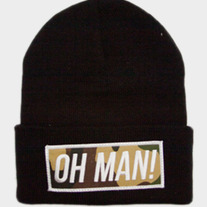 The Camo Patch Beanie in Black