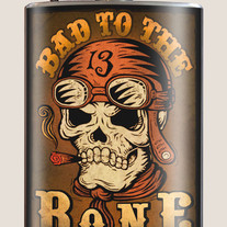 Bad to the Bone Flask