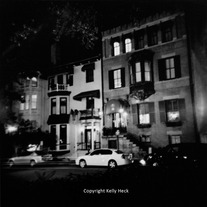 Downtown Savannah, Holga BW