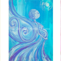 Transformation in Blue ~ 5x7 Matted Giclee Print