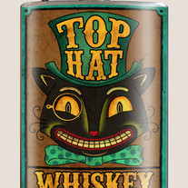 Top Hat Whiskey Flask