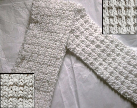 Double Waffle Scarf 
