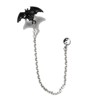bat yin yang ear cuff