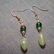 Light & Dark Green Earrings
