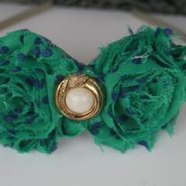 "Green with Envy" Shabby Sass headband