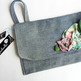Floral Denim Clutch / Wristlet by Sardinella Sardine - Thumbnail 1