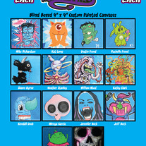 Blind Monstrosities (Blind Box 4"x 4" Paintings)