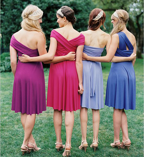 Short Bridesmaid Dress, colorful Bridesmaid Dress, 2016 Bridesmaid
