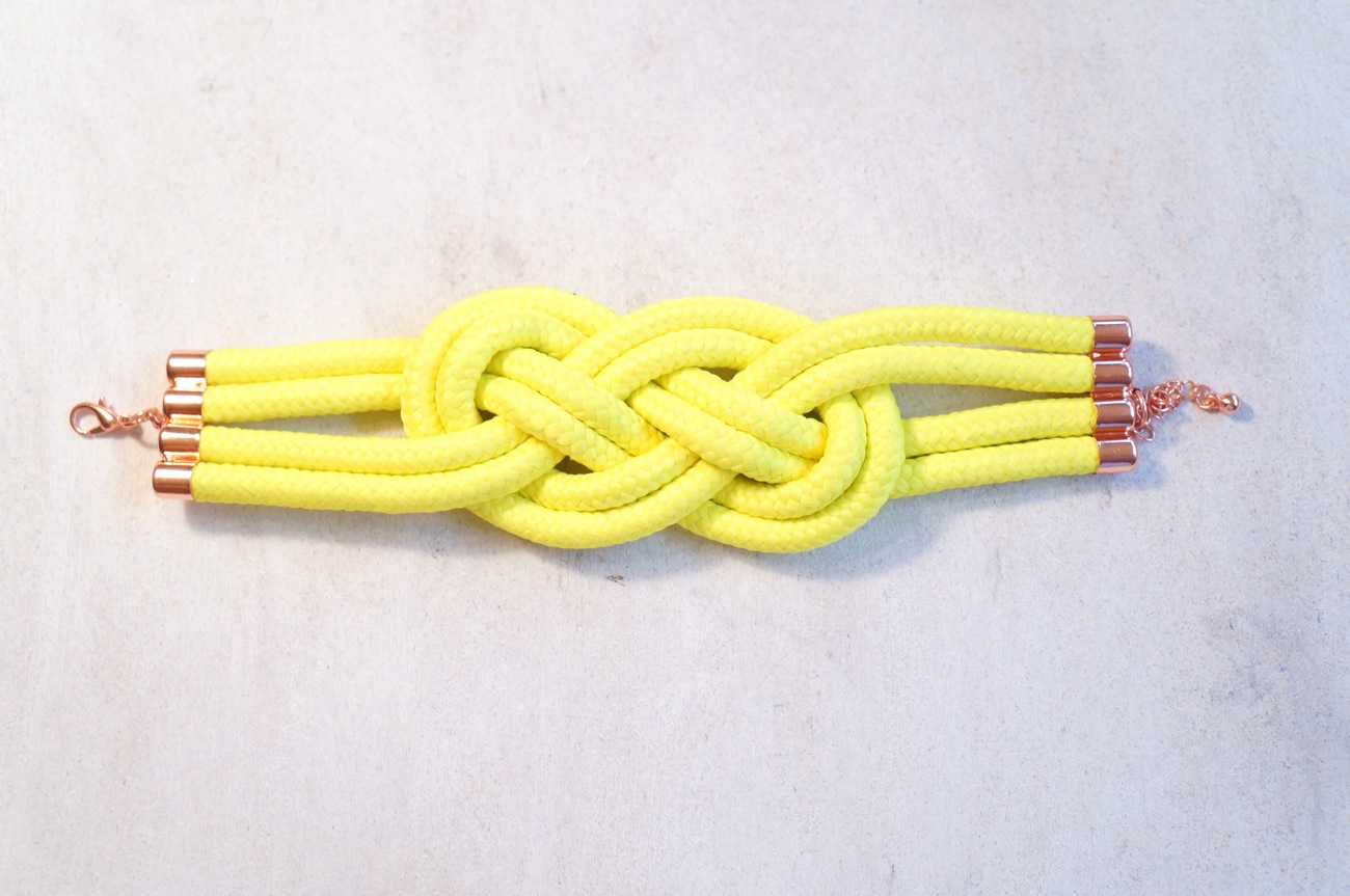 Neon Yellow Rope Bracelet on Storenvy