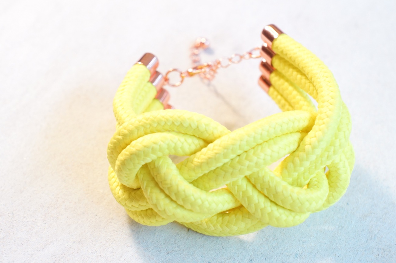 Neon Yellow Rope Bracelet on Storenvy
