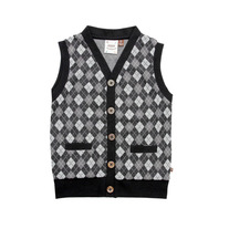 Fore!! Axel & Hudson Mini Argyle Button Down Vest