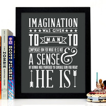 Image of Imagination Was Given To Man, 8 x 10