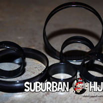 Black Thin Walled Acrylic Tunnel (1"+)