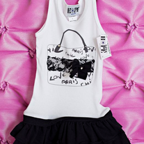 Hope Jeans Chic, Love, Purse Dress - Black/White