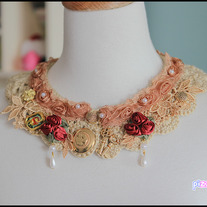 Magpie Collars - Sepia Rose