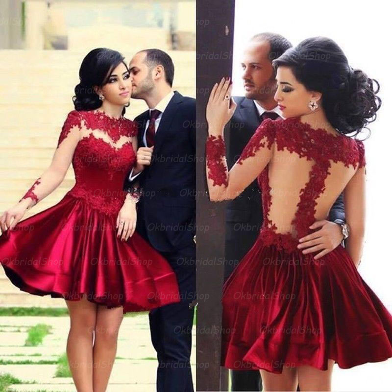 Red Lace Cocktail Dress