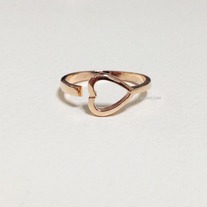 Open heart ring - Rose gold