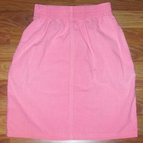 Vintage 1980s Hang Ten Coral/Salmon High waisted Skirt, Size Small