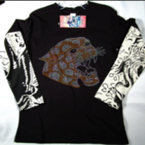 Ed Hardy Double Sleeve Panther Tee