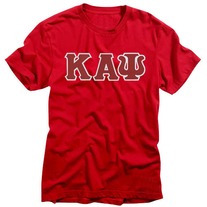 Kappa Alpha Psi 3 Letter Tee (Red & Black)