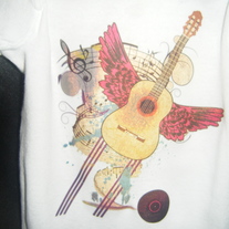 Guitar Onesie Size M