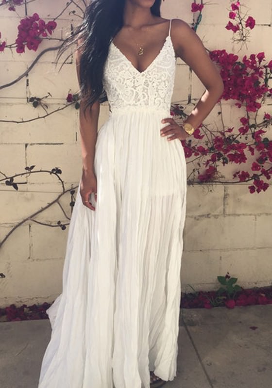 You Are Here Home Dresses White Lace Spliced Open Back Maxi Dress | outletpad white lace spliced open back maxi dress You Are Here Home Dresses White Lace Spliced Open Back Maxi Dress | outletpad white lace spliced open back maxi dress