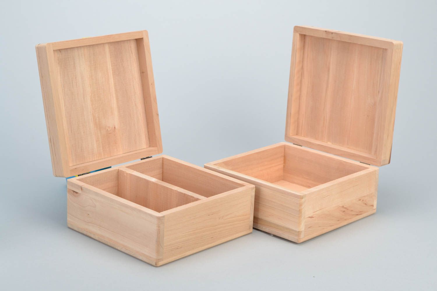 Set of 2 handmade small wooden jewelry boxes Wood on Storenvy