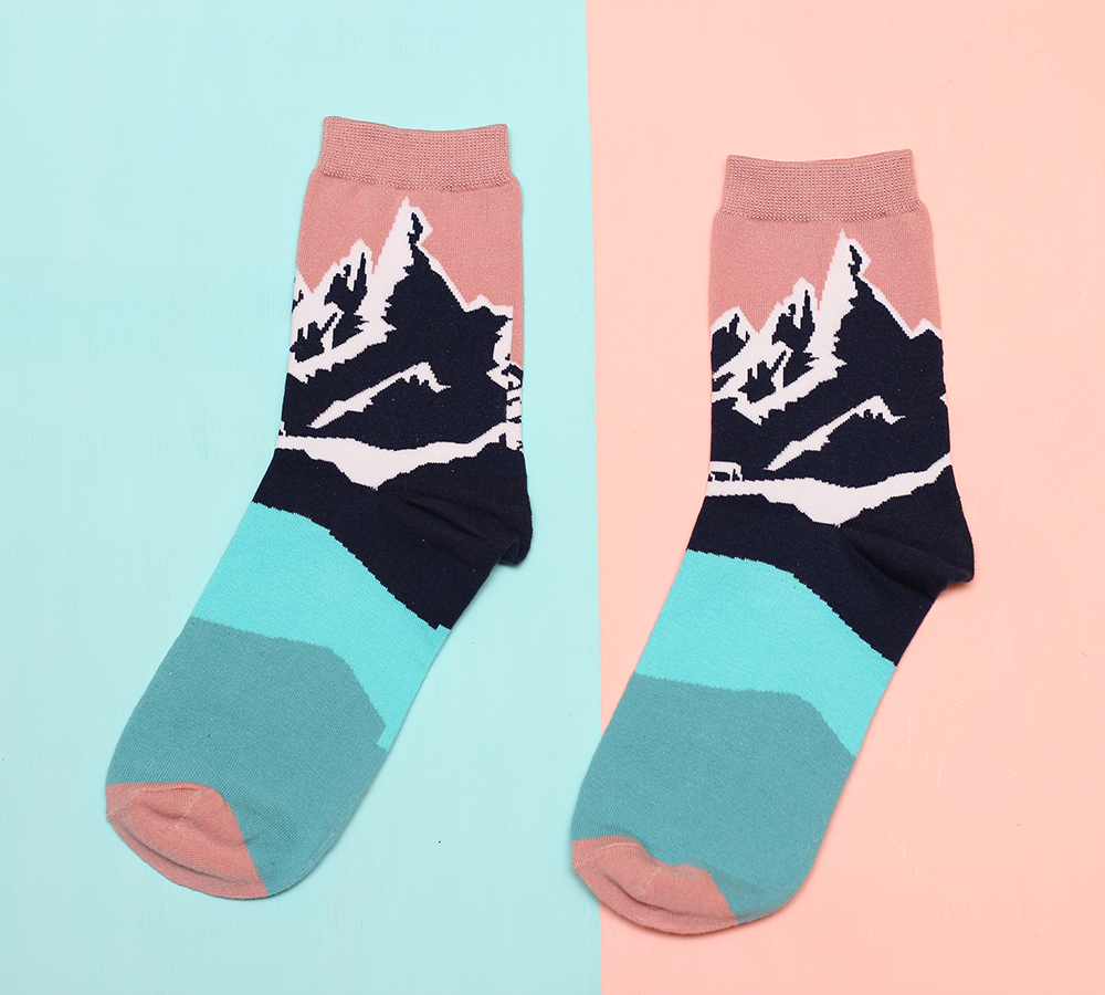 Mountain socks on Storenvy