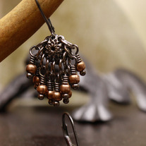 Turkish Copper Dangle Earrings