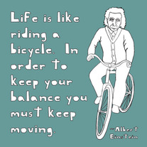 Albert Einstein quote, 8x8 pint