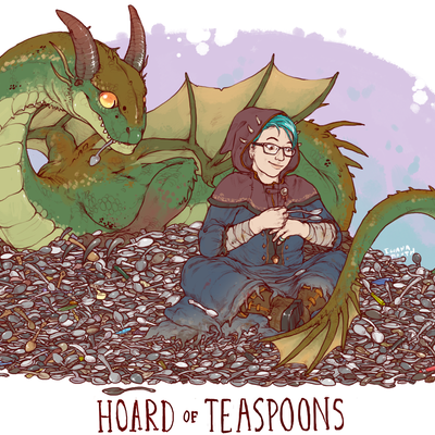 Hoard of teaspoons print