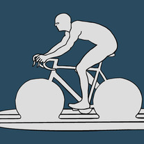 Silver Surfer riding bike surf board, 5x7 print