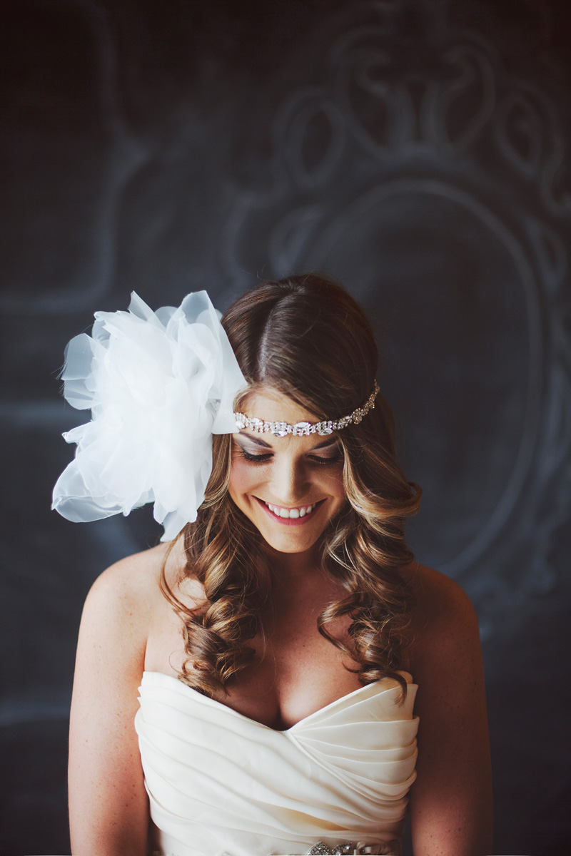 Greta Headpiece Organza Flower Rhinestone Wedding Headband Bridal Rhinestone Diamond Headband Thumbnail Greta Headpiece Organza Flower Rhinestone Wedding Headband Bridal Rhinestone Diamond Headband Thumbnail