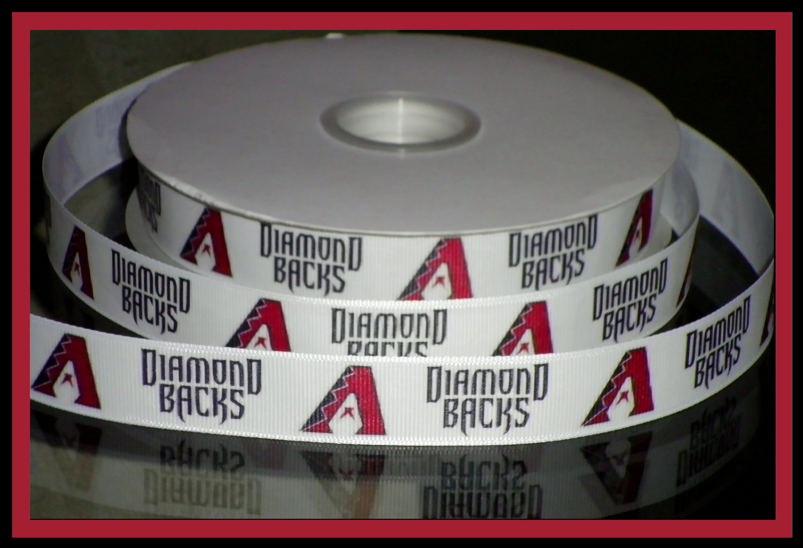 7/8" Arizona Diamondbacks Inspired Custom Printed Grosgrain Ribbon