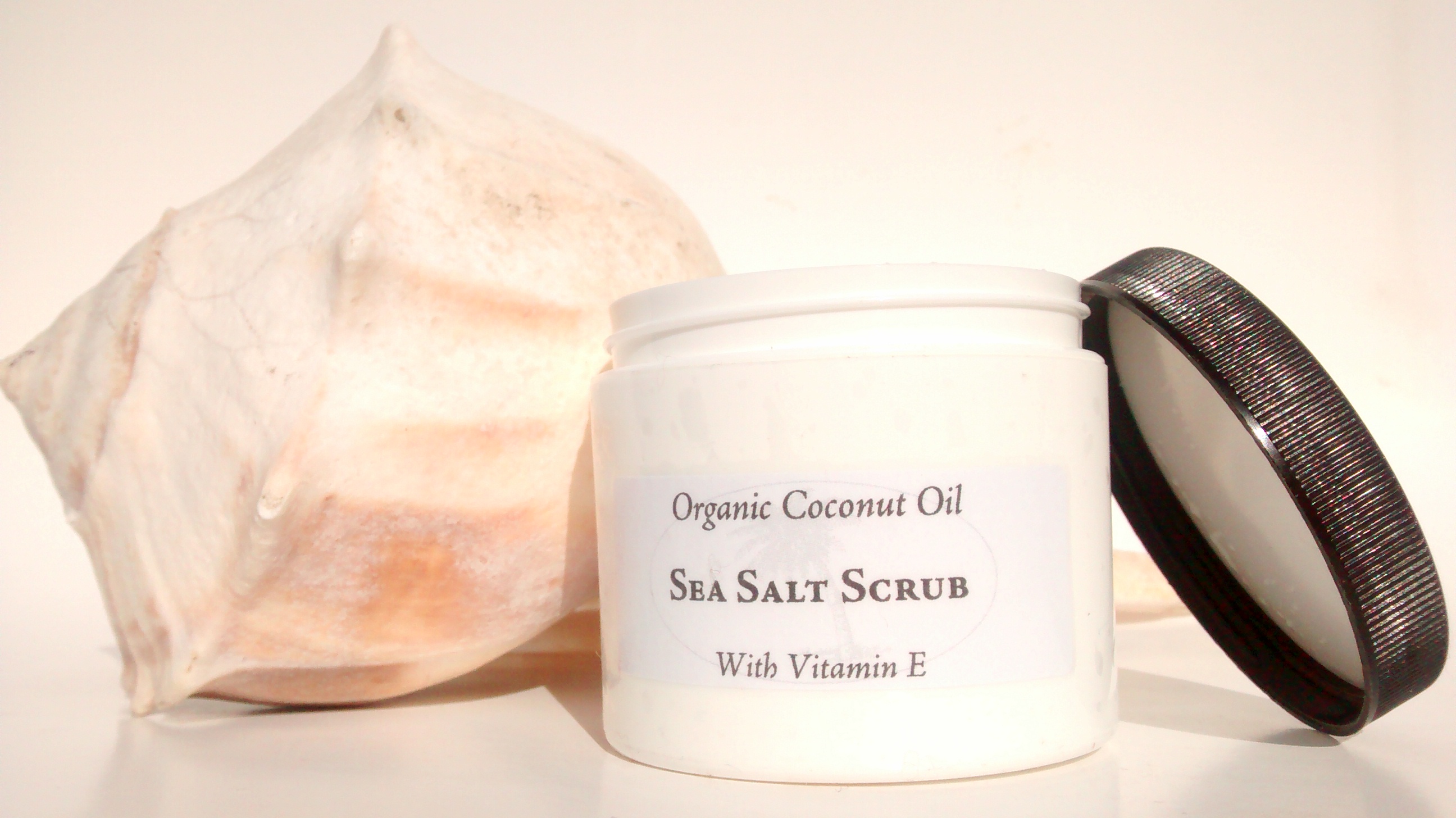 Organic Coconut Oil Sea Salt Scrub with Vitamin E · Johnson Pure Soap