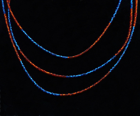 Set of 3 Gator Single Strand Necklaces - Wide Bands