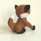 Mr. Fox - Retro Style Plush Collectible MADE TO ORDER - Thumbnail 3
