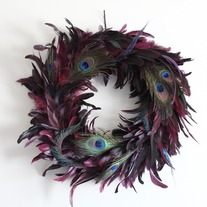 Peacock Feather Wreath 