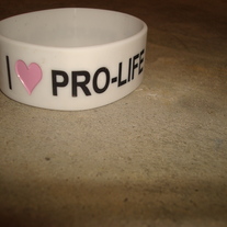 "I (heart) Pro-Life Boys" Wristband