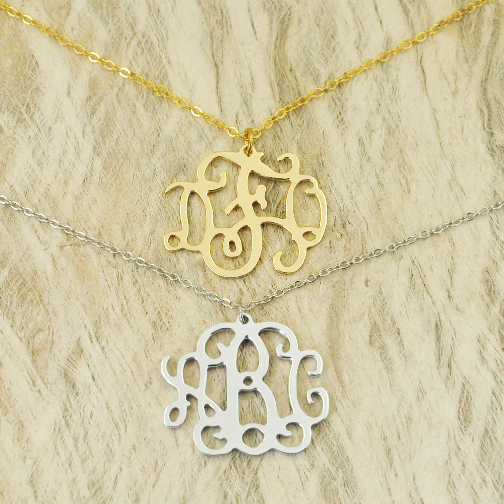 Classic Monogram Necklace on Storenvy