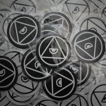 Pyramid Logo Stickers