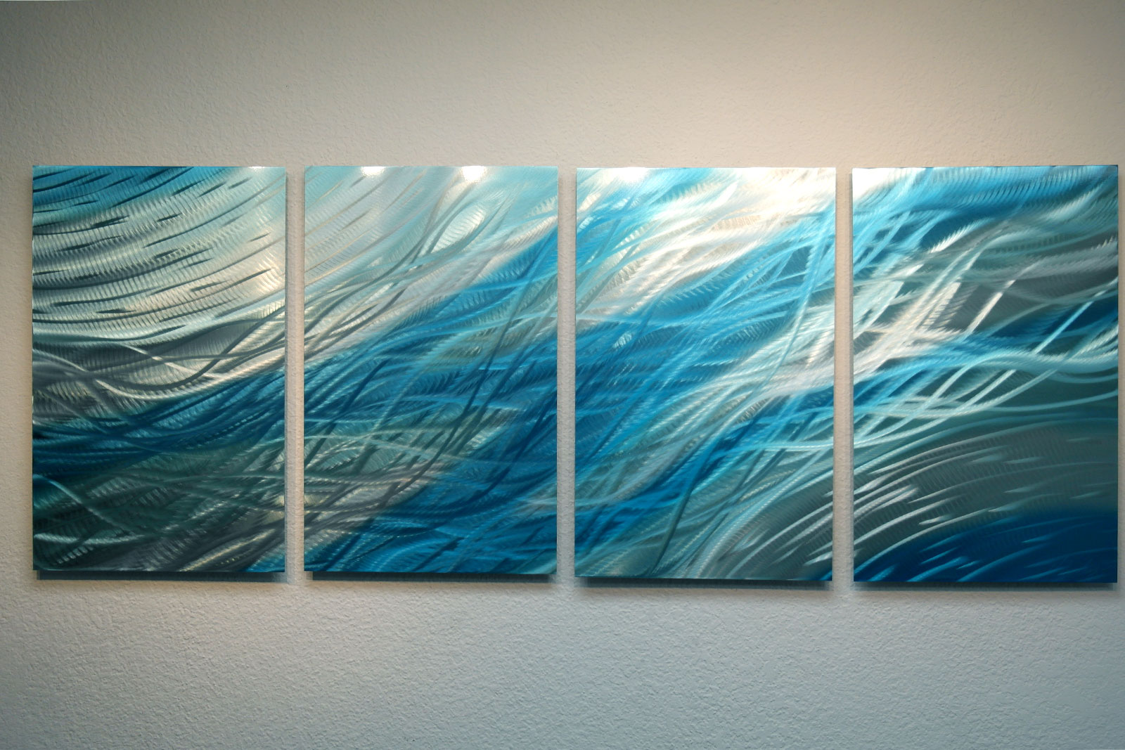 Abstract Metal Wall Art- Ocean 2 -Contemporary Modern Decor · Inspiring