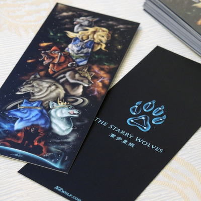 The starry wolves bookmark x2