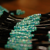 MegaTri Beaded Triangle Earrings