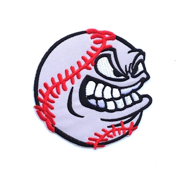 Baseball Applique Iron on Patch Size 3.15" on Storenvy