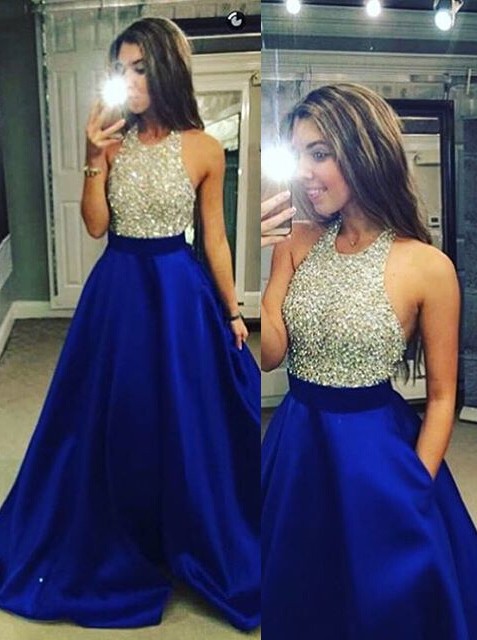 Jewel Top Prom Dresses