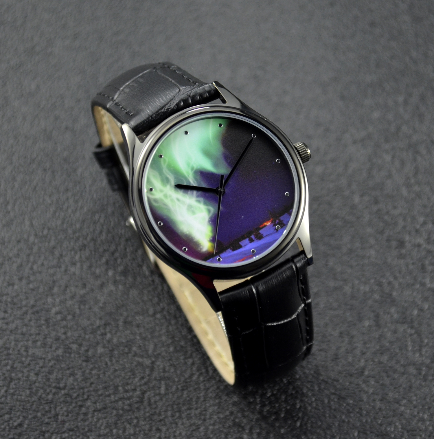 Aurora Watch Black Case Unisex Free shipping worldwide on Storenvy