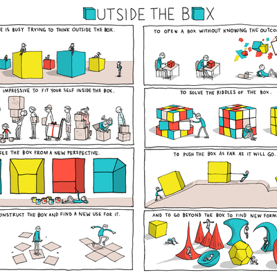 "outside the box" poster